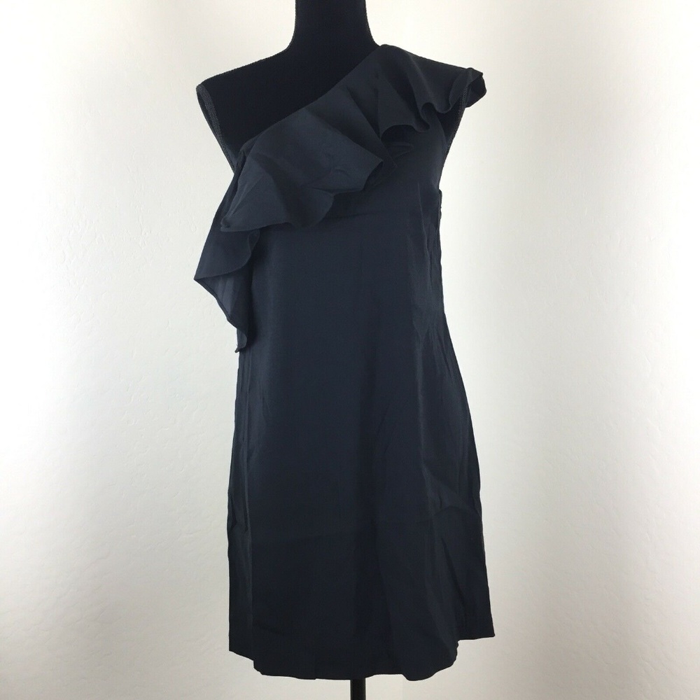 JOIE Bronwen One Shoulder Little Black Dress - Picture 5 of 8